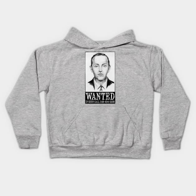 D. B. Cooper Wanted Poster - Call to Get Rick Rolled Kids Hoodie by MotiviTees